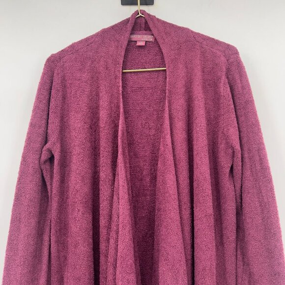 Barefoot Dreams Fall CozyChic Lite Circle Plum Cardigan Open Front — Plum L/XL - Picture 3 of 9
